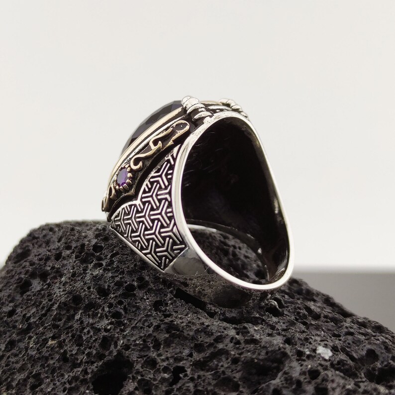 Amethyst ring,Amethyst ring men,Amethyst ring women,Amethyst stone silver ring,silver amethyst stone male ring,amethyst ring silver
