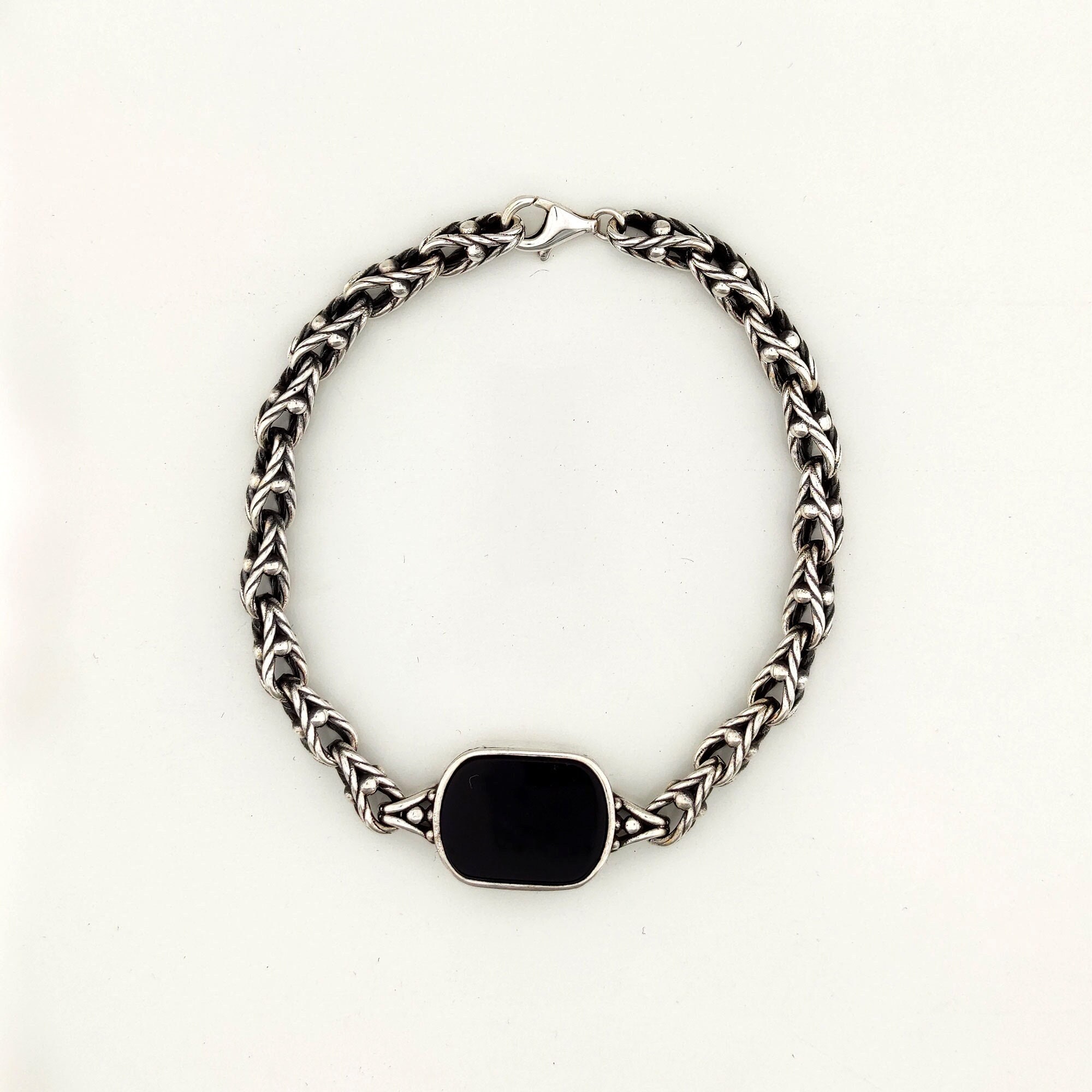 Sterling Silver Onyx Stone Men's Bracelet,black Bracelet for Men, Silver Men's Bracelet, Mens Accessories, Silver Black Jewelry for Men, - Etsy Sterling Silver Onyx Stone Men's Bracelet,black Bracelet for Men, Silver Men's Bracelet, Mens Accessories, Silver Black Jewelry for Men, - Etsy