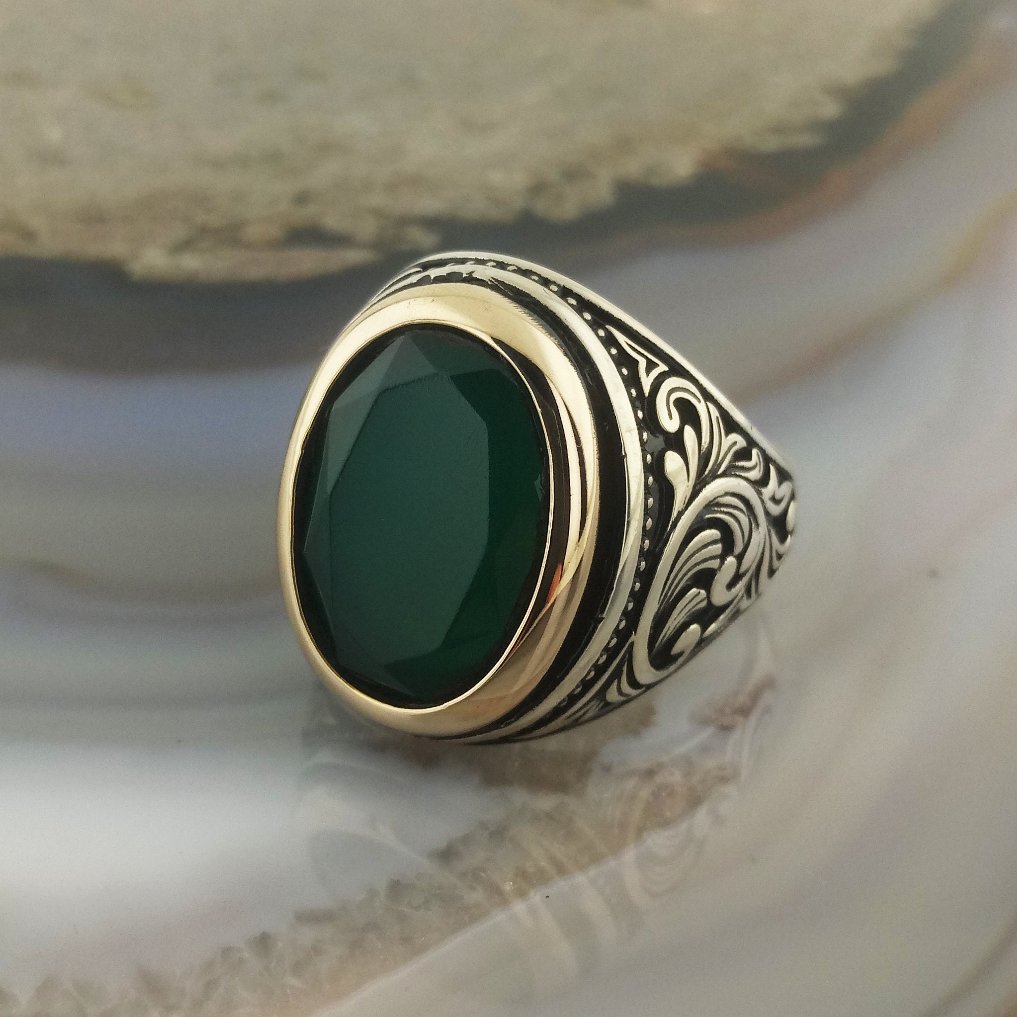 Green Stone Silver Men's Ring,green Stone Silver Ring,handmade Silver Ring,gift Ring for Boyfriend,silver Ottoman Ring,birthday Ring for Man - Etsy Green Stone Silver Men's Ring,green Stone Silver Ring,handmade Silver Ring,gift Ring for Boyfriend,silver Ottoman Ring,birthday Ring for Man - Etsy