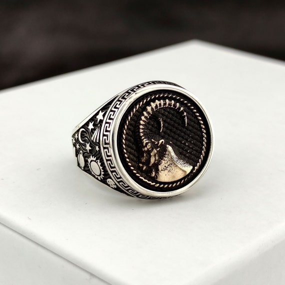 Buy Zodiac Sign Capricorn Ring Sterling Silver, Zodiac Sign, Horoscope,  Birthday Ring, Zodiac Symbol Birthday Gift, Friendship Ring Family Ring  Online in India - Etsy