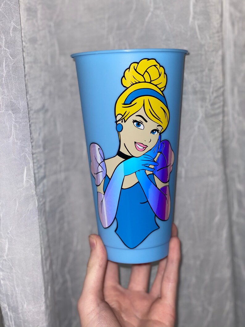 Cinderella Cup Disney Princess Cup Princess Cinderella Cup Etsy