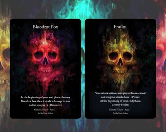 Frailty // Bloodrot Token (Two sided - Front and Back pictured)