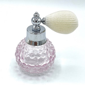 Mini White With Light Pink Perfume Atomizer Spray Bottle Vintage Crystal Perfume Bottle Spray Atomizer Bottles Classic Sprayer with Air Bulb
