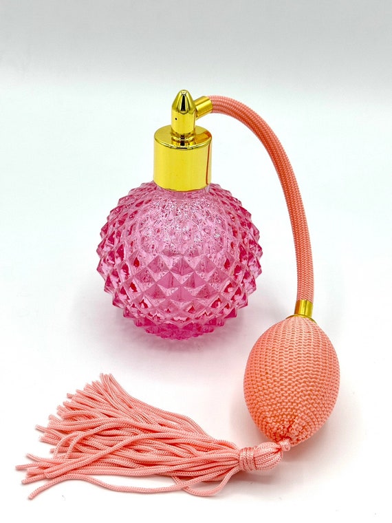 Buy Mini Round Golden Hot Pink Lady Perfume Atomizer Spray Bottle