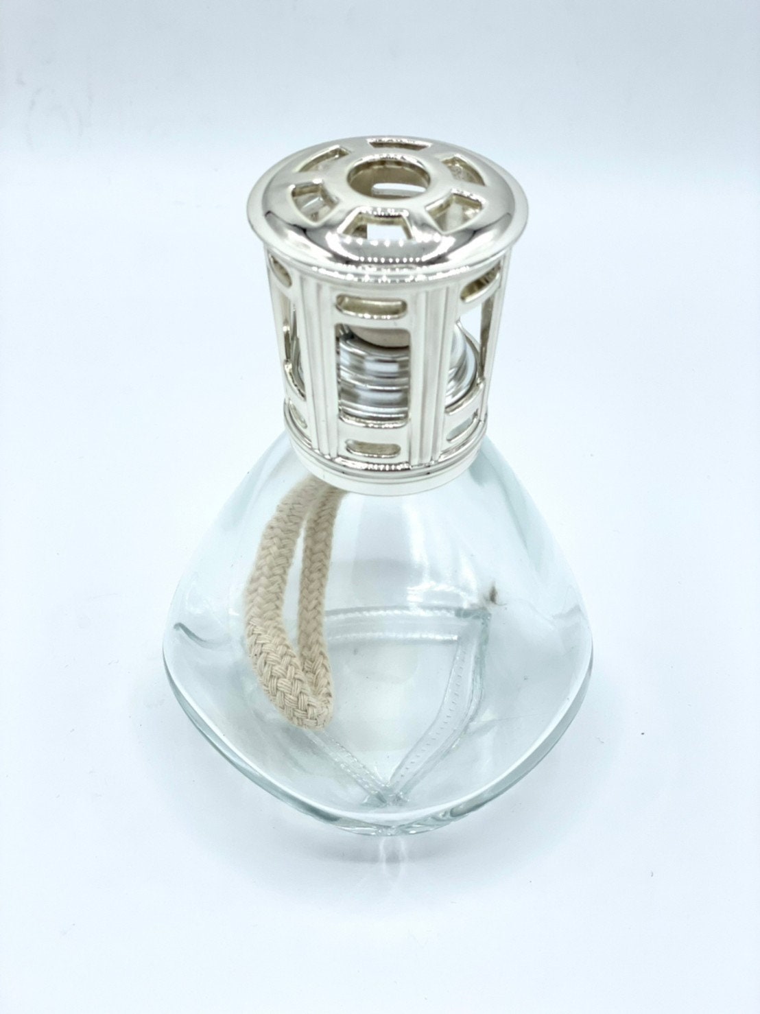 Transparent Triangle Fragrance Oil Lamp Glass Fragrance Effusion Lamp ...