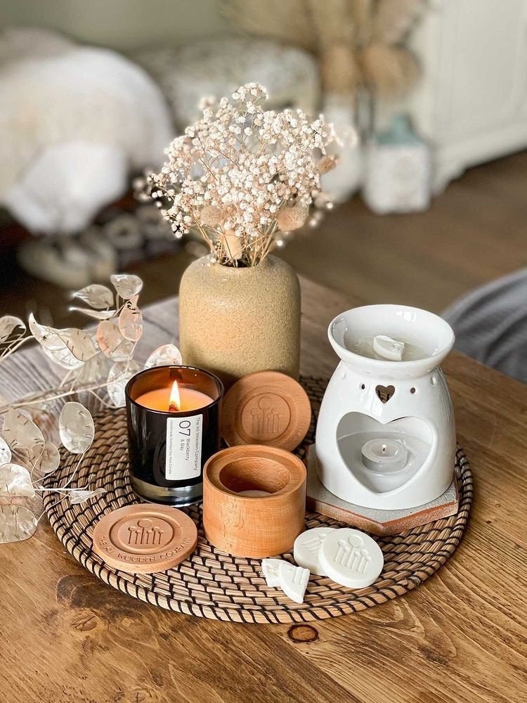 Wax Melt Container & Lid WITH 4 soy wax melts Etsy