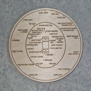 Cricket fielding coaster, Wooden coasters, Cricket coasters, Personalised Cricket club gift, Gifts for cricketers, Birthday gifts cricketers