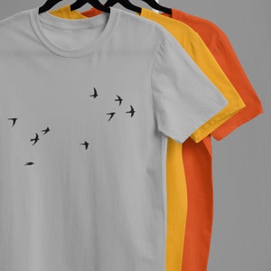 Swifts in flight t shirt / Swifts / Gifts for birdwatchers / Birthday gifts for men and women / Last minute gifts / Christmas gifts