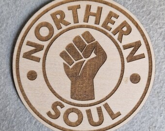 Northern soul coaster, Wooden coasters, Music coasters, Northern Soul gifts, Gifts for Northern soul music, Birthday gifts