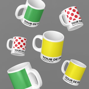 Canecas de café Tour de France / Presentes de bicicleta / Caneca de café / Presentes para ciclistas / Presente de aniversário para ciclistas / Presente de ciclismo / Ideias para presentes de Natal