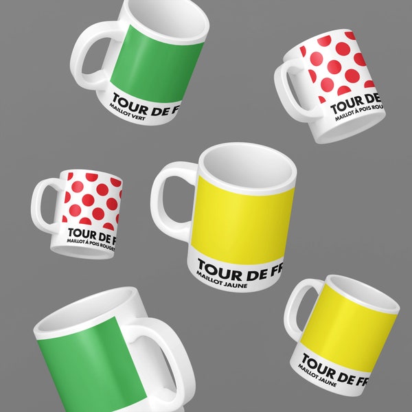 Tazze da caffè Tour de France / Regali per bici / Tazza da caffè / Regali per ciclisti / Regalo di compleanno per ciclisti / Regalo per ciclismo / Idee regalo di Natale