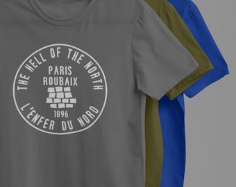 Paris Roubaix cycling t shirt / Birthday gifts for cyclists / Cycling gifts for cyclists / Birthday gifts / Last minute gifts idea