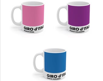 Giro d'Italia Cycling Coffee Mug: Jersey Colors, Gift Boxed