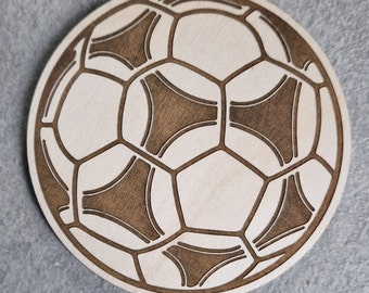 Retro Football coaster, Wooden coasters, Soccer ball coasters, Football gifts, Gifts for footballers, Birthday gifts for footballers