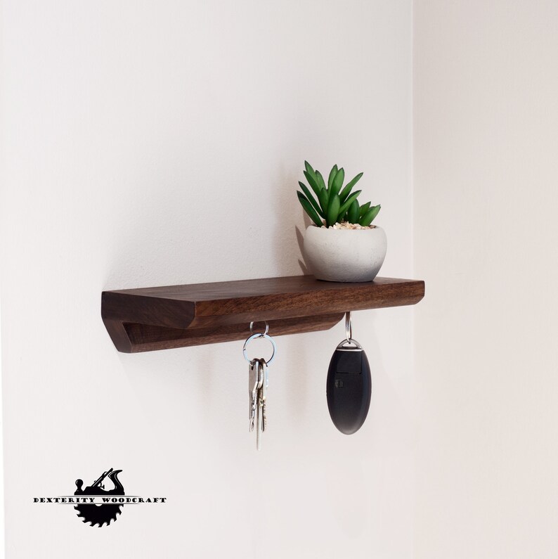 Key Holder Shelf Key Holder for Wall Wall Mounted Etsy
