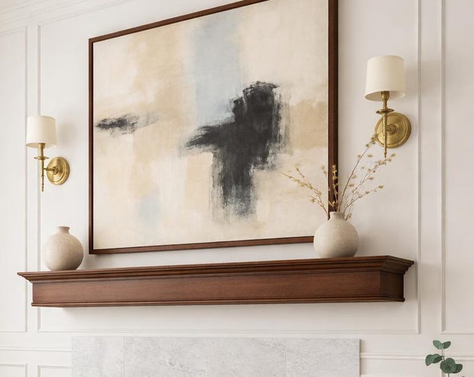 Walnut Fireplace Mantel, Floating Shelf, Bedroom Shelving, Bathroom Shelves, Custom Mantel, Modern Mantel, Wood Beam, Wooden Shelf