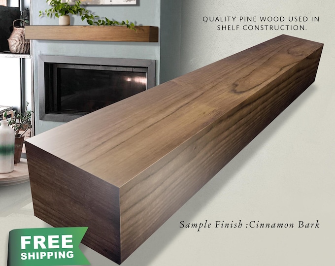 Fireplace Mantel, Floating Shelf, Bedroom Shelving, Bathroom Shelves, Custom Mantel, Modern Mantel, Wood Beam, Wooden Shelf