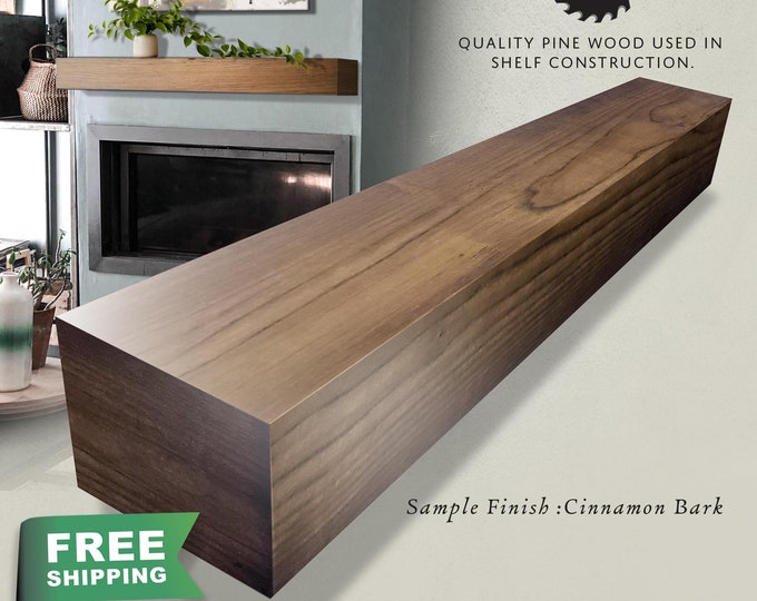 Fireplace Mantel, Floating Shelf, Bedroom Shelving, Bathroom Shelves, Custom Mantel, Modern Mantel, Wood Beam, Wooden Shelf