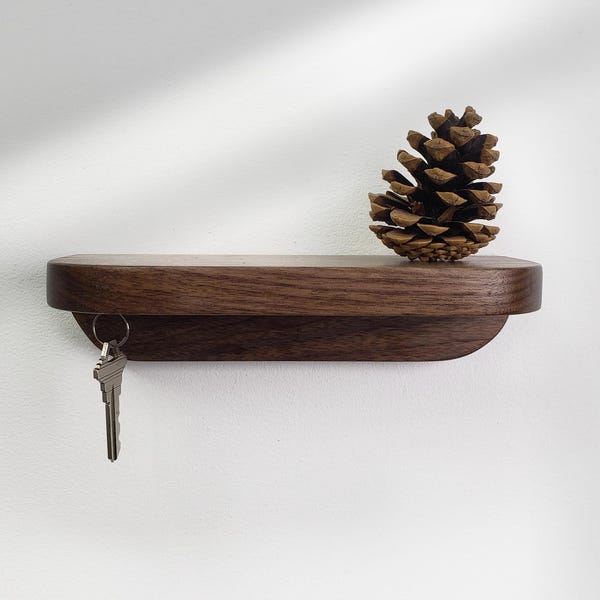 Magnetic Key Holder Shelf, Key Holder for Wall, Wall Mounted, Key Hanger, Entryway, Key Organizer, Handcrafted