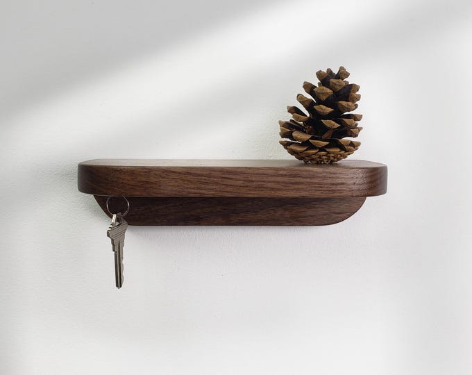 Magnetic Key Holder Shelf, Key Holder for Wall, Wall Mounted, Key Hanger, Entryway, Key Organizer, Handcrafted