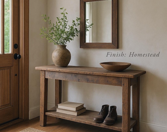 Rustic Wood Console Table for Entryway, Rustic Console Table Custom Narrow Farmhouse Console Table, Hallway Table, Narrow Farmhouse Console