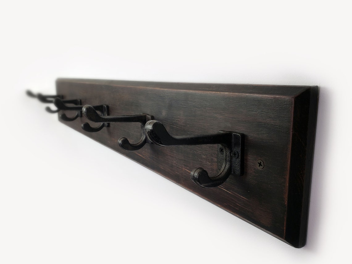 Wall Mounted Coat Rack Rustic Coat Rack Wall Hanging Etsy Canada
