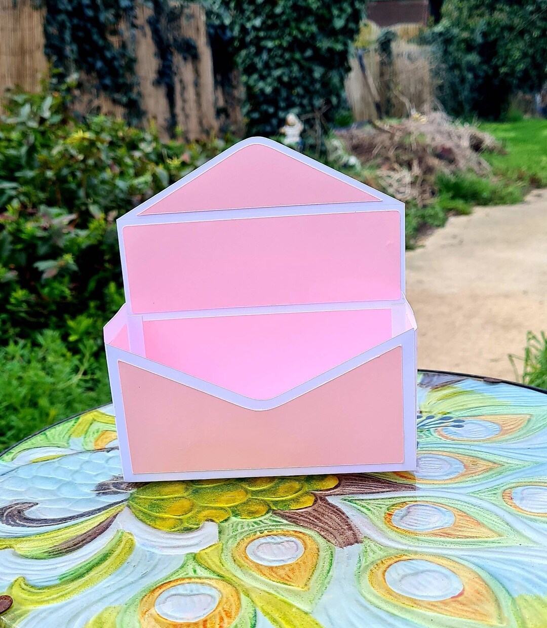 Envelope Flower Box SVG With Overlays Envelope Gift Box SVG Etsy