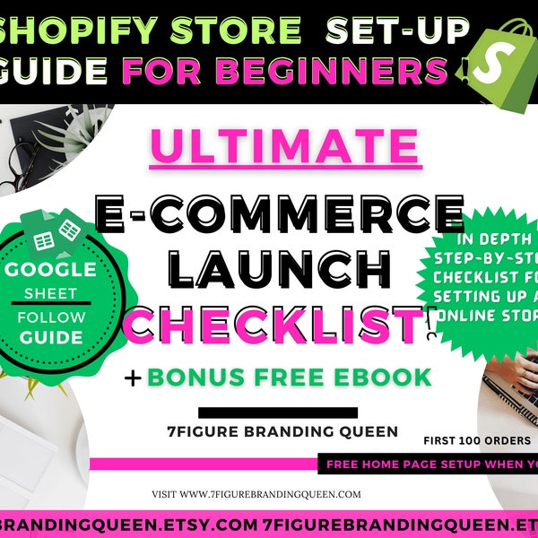 Ultimate E-commerce Shopify Store and Website Launch Checklist, How To Sell On Shopify, Shopify Website Launch, How To Start Selling Online