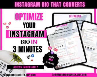 Optimisation de compte Instagram pour les petites entreprises, Comment optimiser la biographie Instagram, Marketing sur les réseaux sociaux, Aide pour les petites entreprises