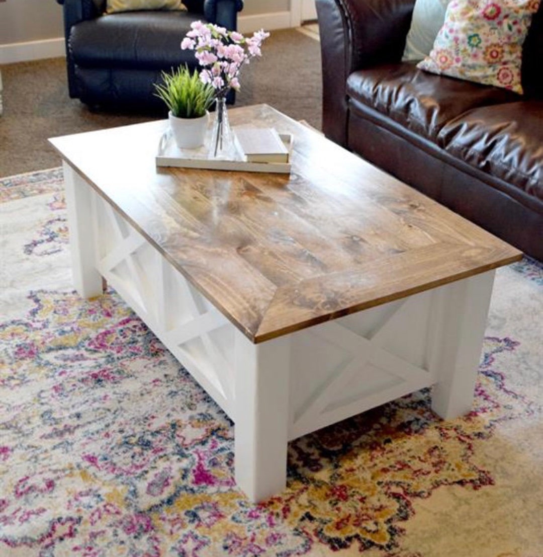 Farmhouse Coffee Table- with storage