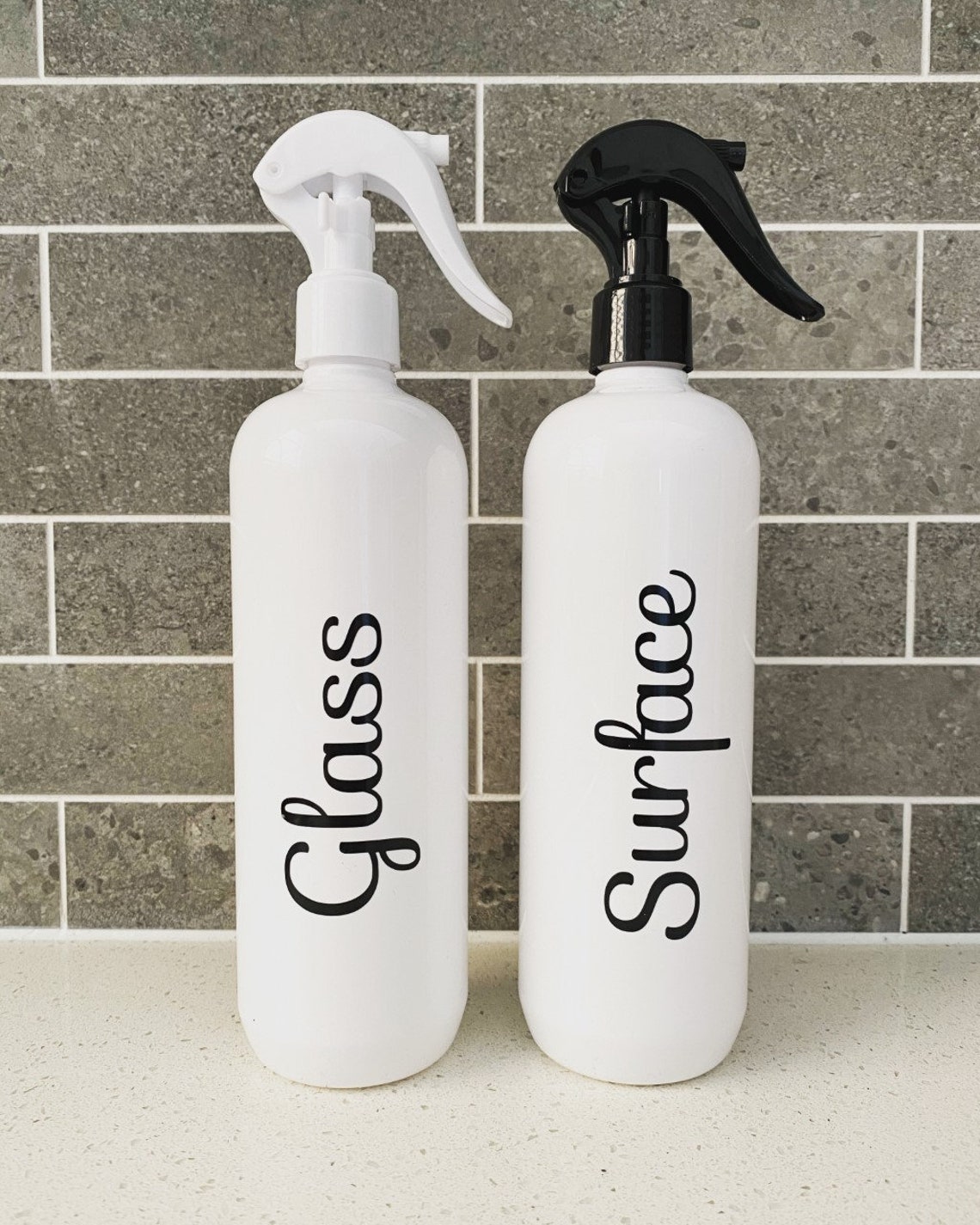 Cleaning Spray Bottles Labelled 500ml Reusable Etsy UK