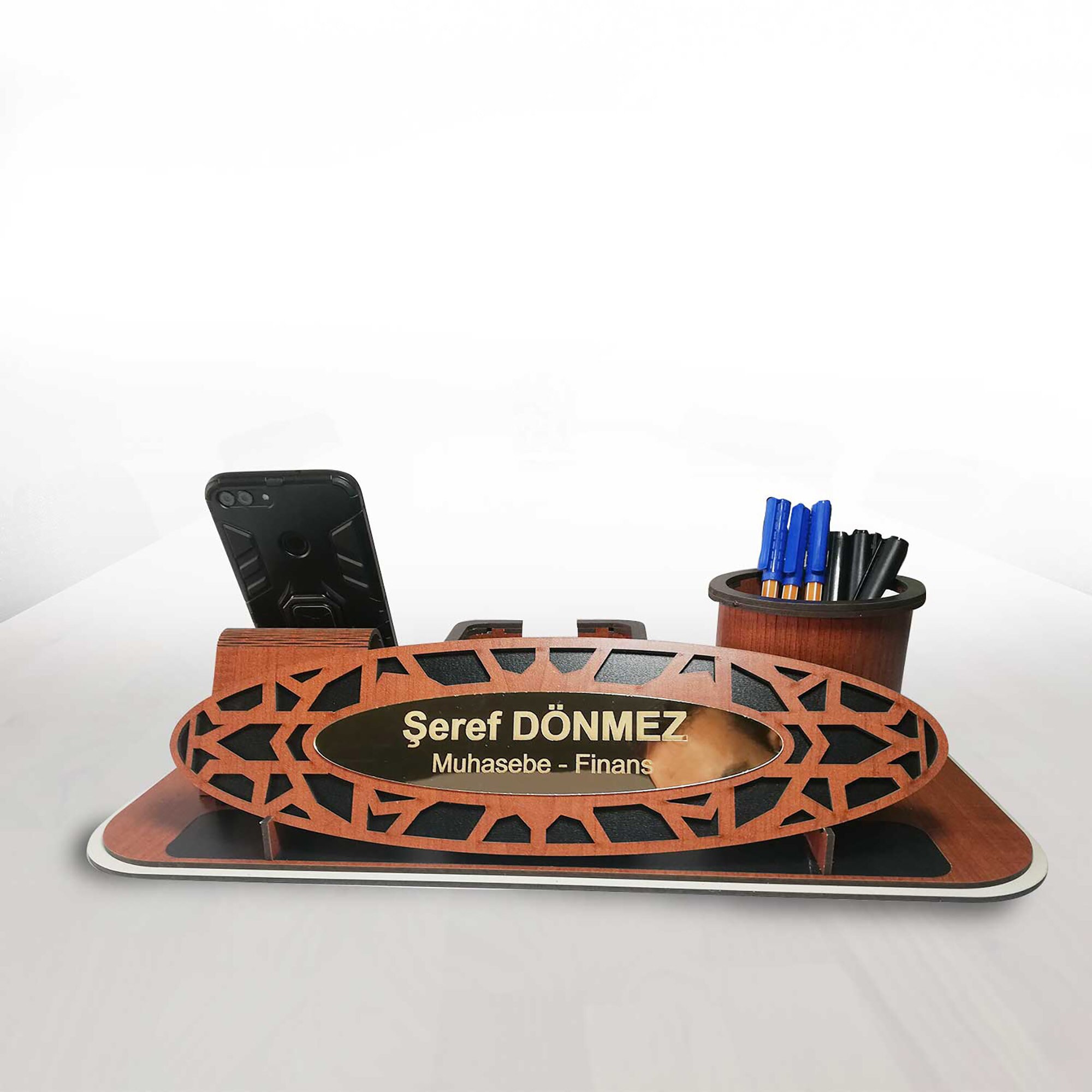 Table name holder organizer wooden personalized nameplate Etsy