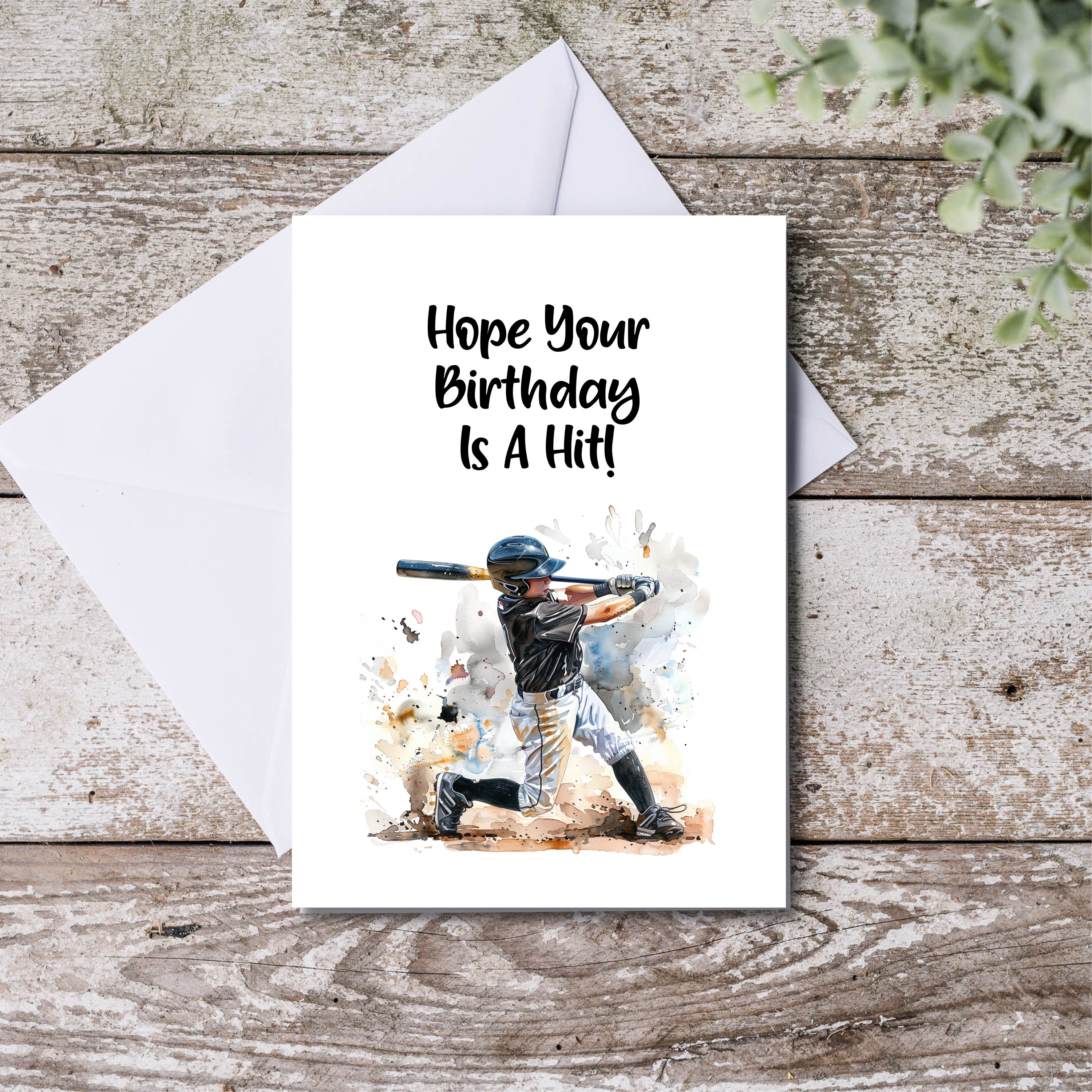 Kids Birthday Card Batter up Birthday Card Youth Baseball Birthday