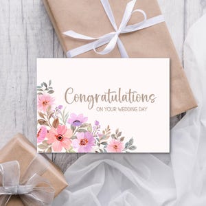 Carte de mariage, carte de vœux pour votre mariage, imprimable, téléchargement immédiat