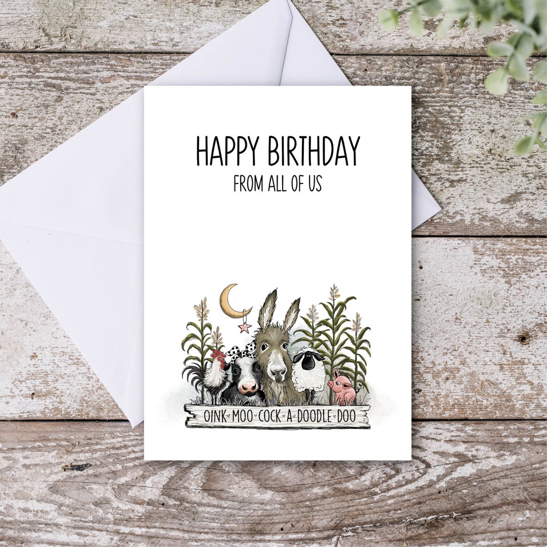 Printable Coworker Birthday Card Group Birthday Card Office - Etsy