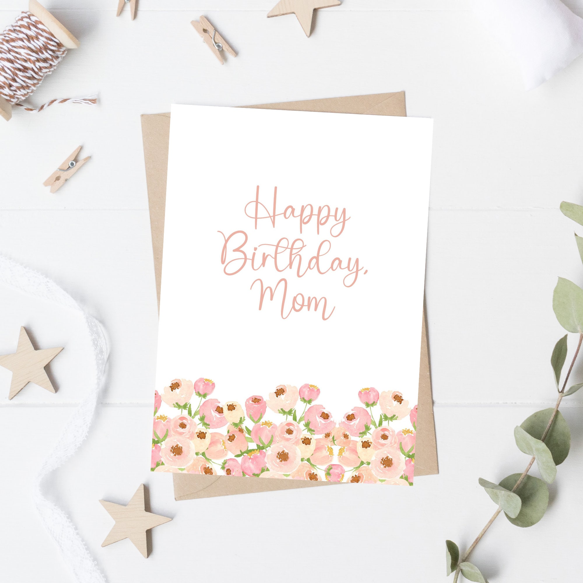 birthday card for mom mom birthday card birthday card from etsy