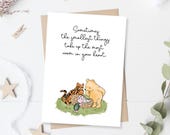 Winnie-the-Pooh Baby Shower Card: Classic Pooh, Tigger, Piglet (Digital Download 5x7 in.)