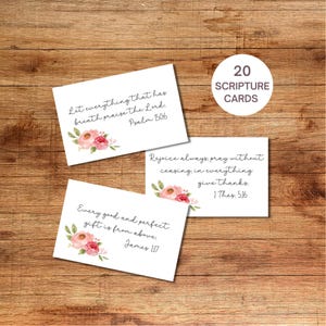 New Believer Scripture Cards: Baptism Gift (Digital Download)