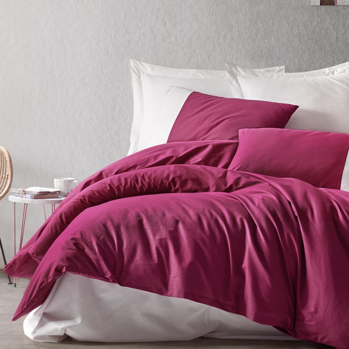 Wine Forever Duvet Cover Set Claret King Size 1 Duvet Etsy