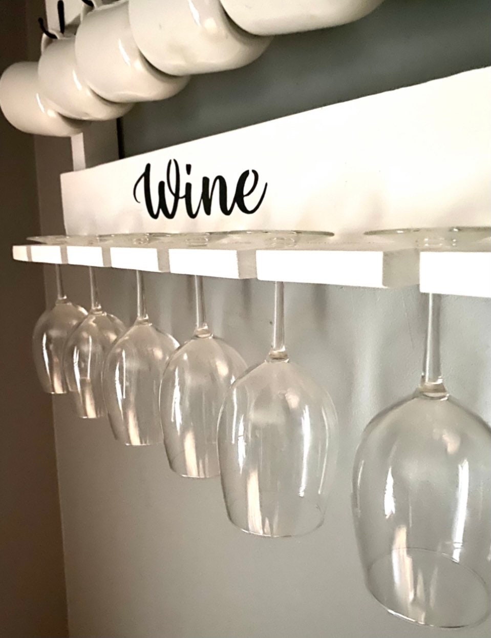 Deluxe Coffee/wine Rack Coffee Rack Coffee Bar Wine Rack Etsy