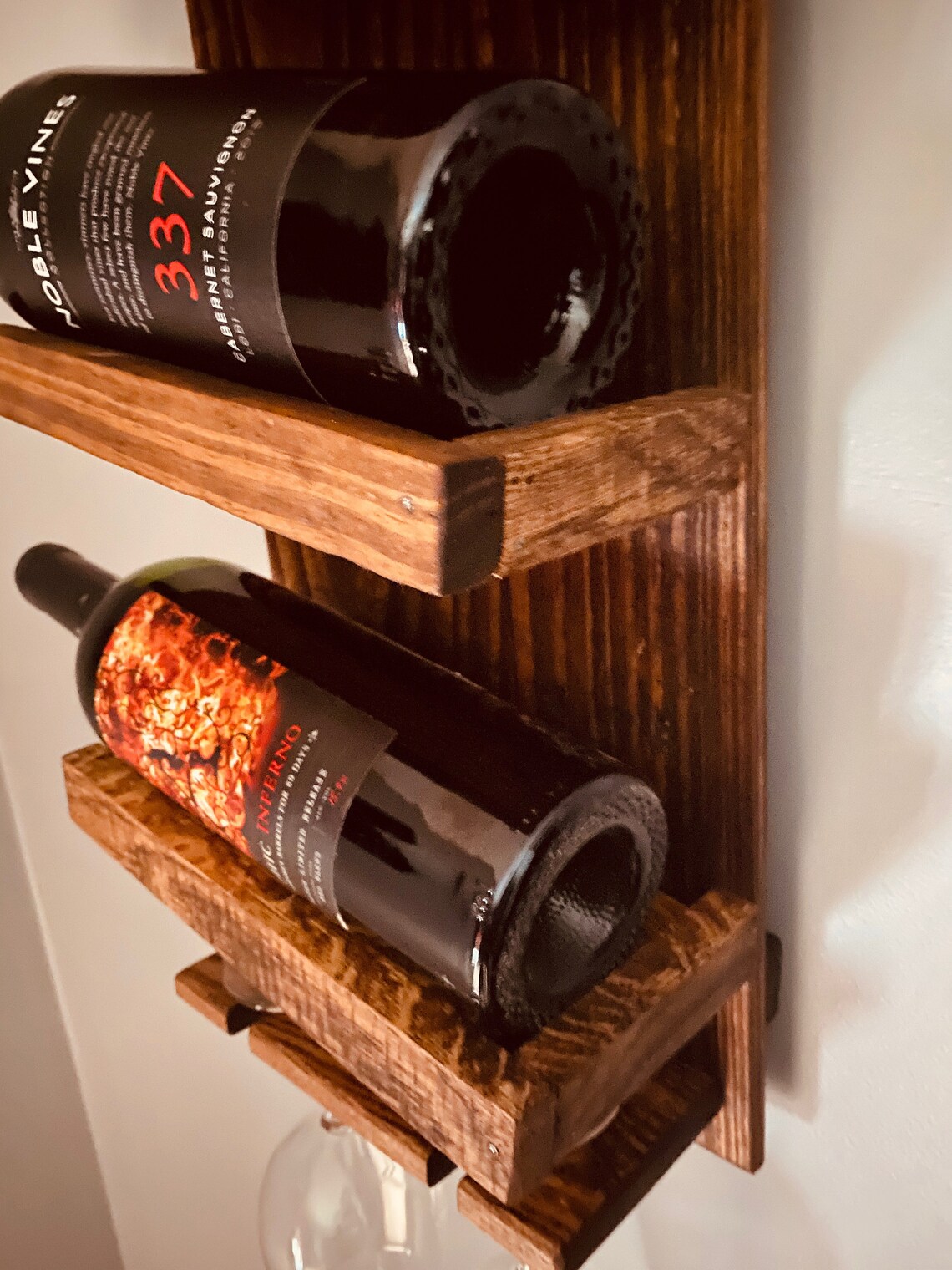 Angled Wine Rack Slanted Wine Rack Wine Rack Natural Wine Etsy