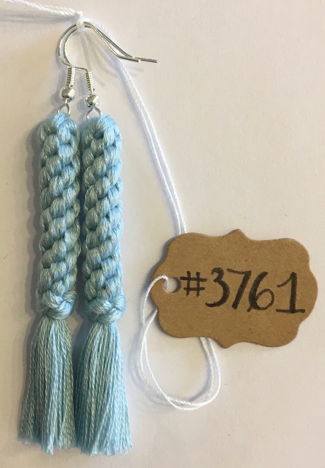 Handwoven Dangle Embroidery Floss Earrings Etsy