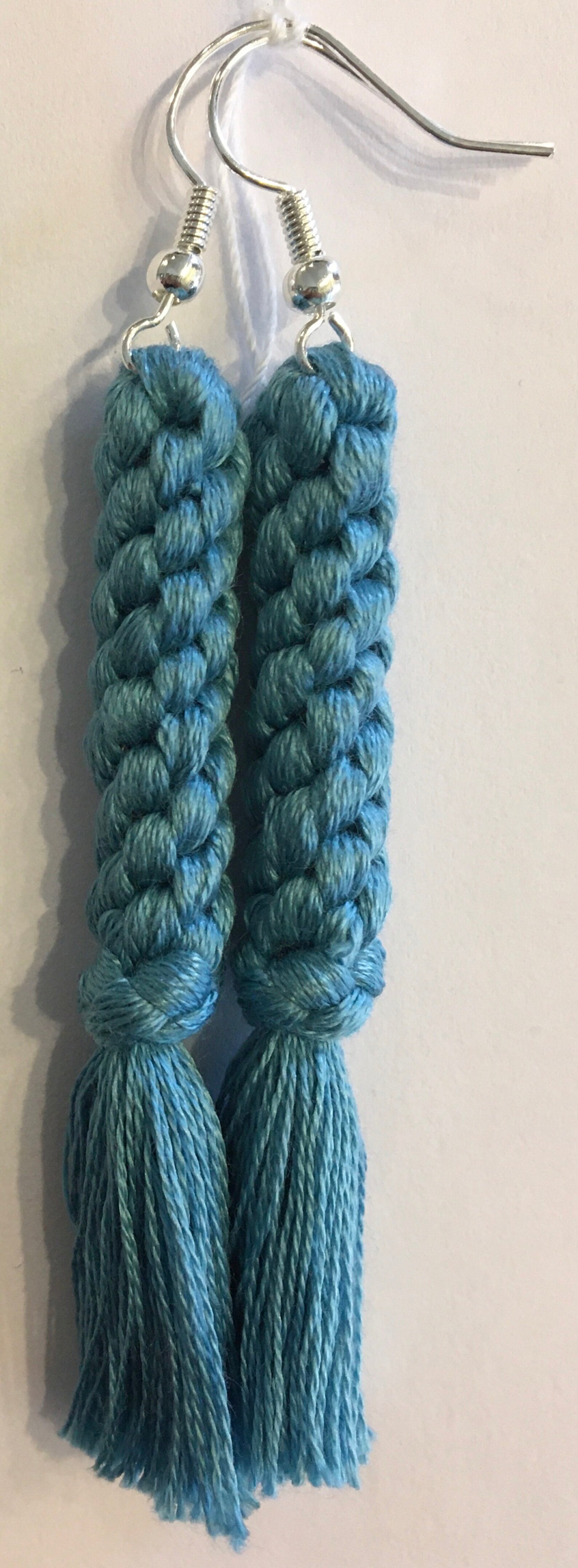 Handwoven Dangle Embroidery Floss Earrings Etsy