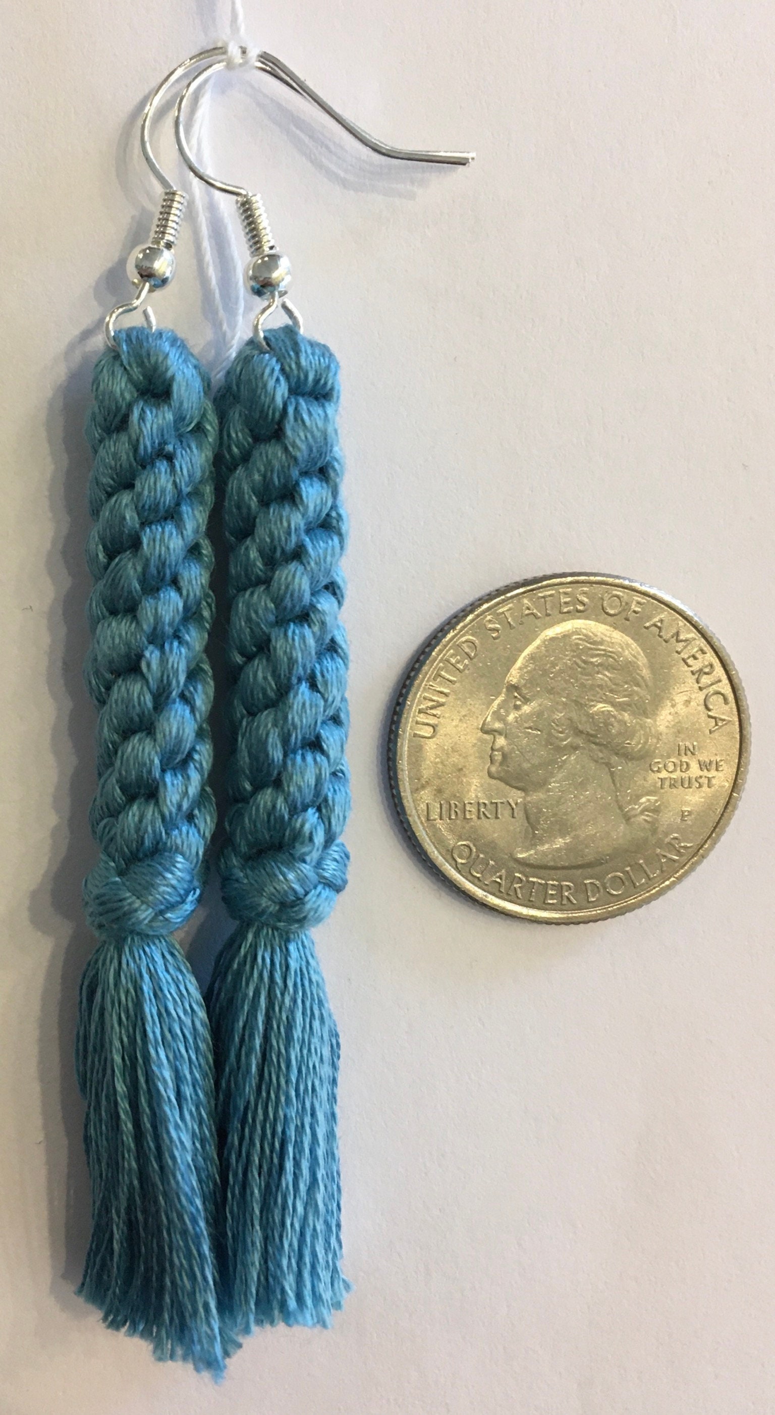 Handwoven Dangle Embroidery Floss Earrings Etsy