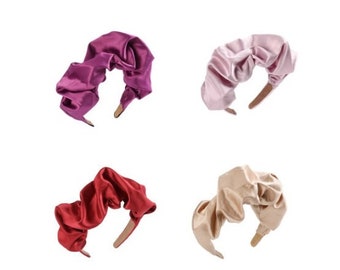 Oversized Ruched Scrunchie Headband - Bohemian Style