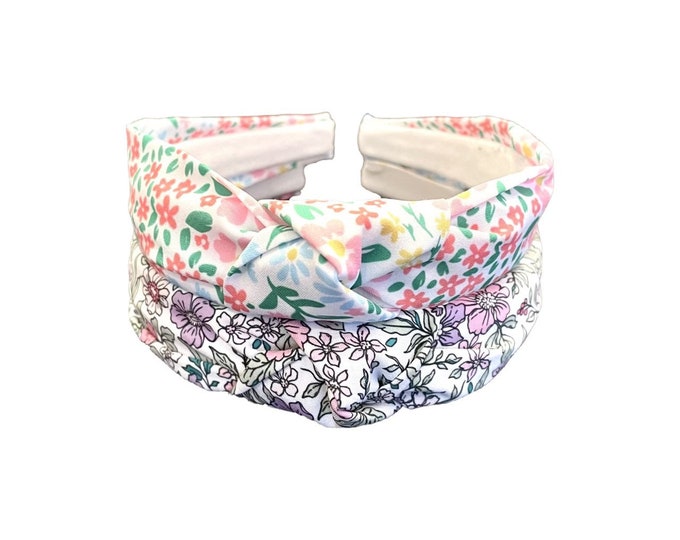 Floral Kids Top Knot Headband