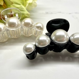 Large Pearl hair clip / Pearl hair clip claw /