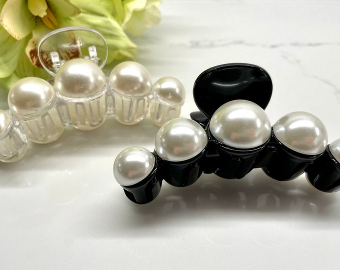 Large Pearl Hair Clip