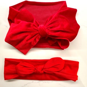Oversized Dolores Encanto Head Wrap Bows / big red bow head wraps/ oversized head wrap / shower gift/ birthday gift / birthday gift
