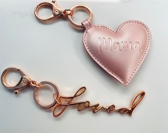 Mama Keychain & Loved Keychain